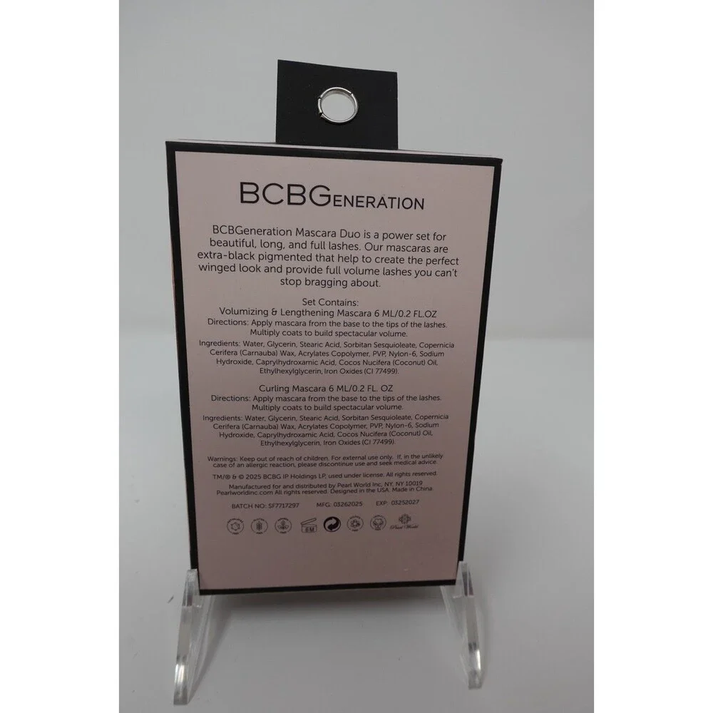 BCBGeneration Mascara Duo Volumizing Lengthening Curling Extreme Curl New Sealed